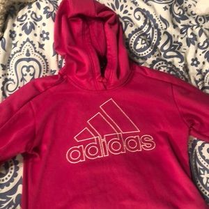 Pink adidas hoodie